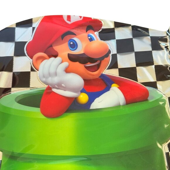 Nintendo Super Mario Kids 4 Piece Backpack Set With Lunch & Gadget Bags 17" NWT - Picture 10 of 11
